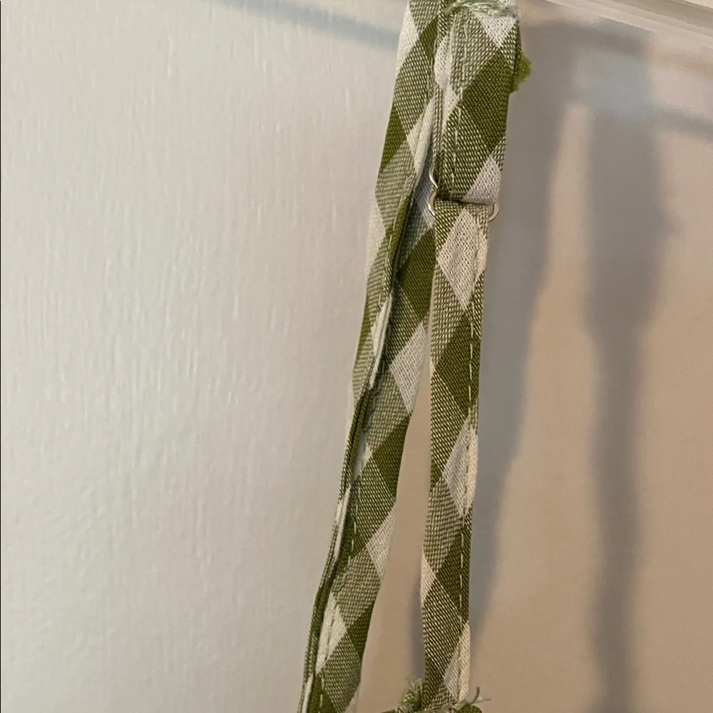 Cider Light Green and White Gingham Midi Dress NWT - Picture 6 of 13